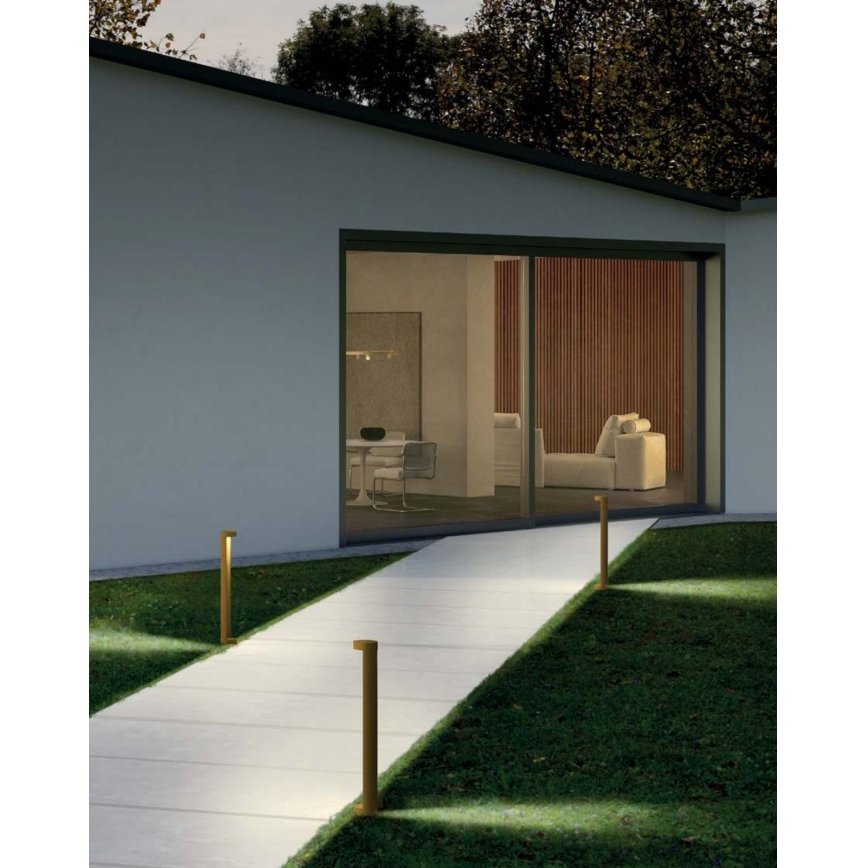 Redo 90366 - ZEUS LED ulkovalaisin LED/11,5W/230V 3000K 75 cm IP54 ruskea