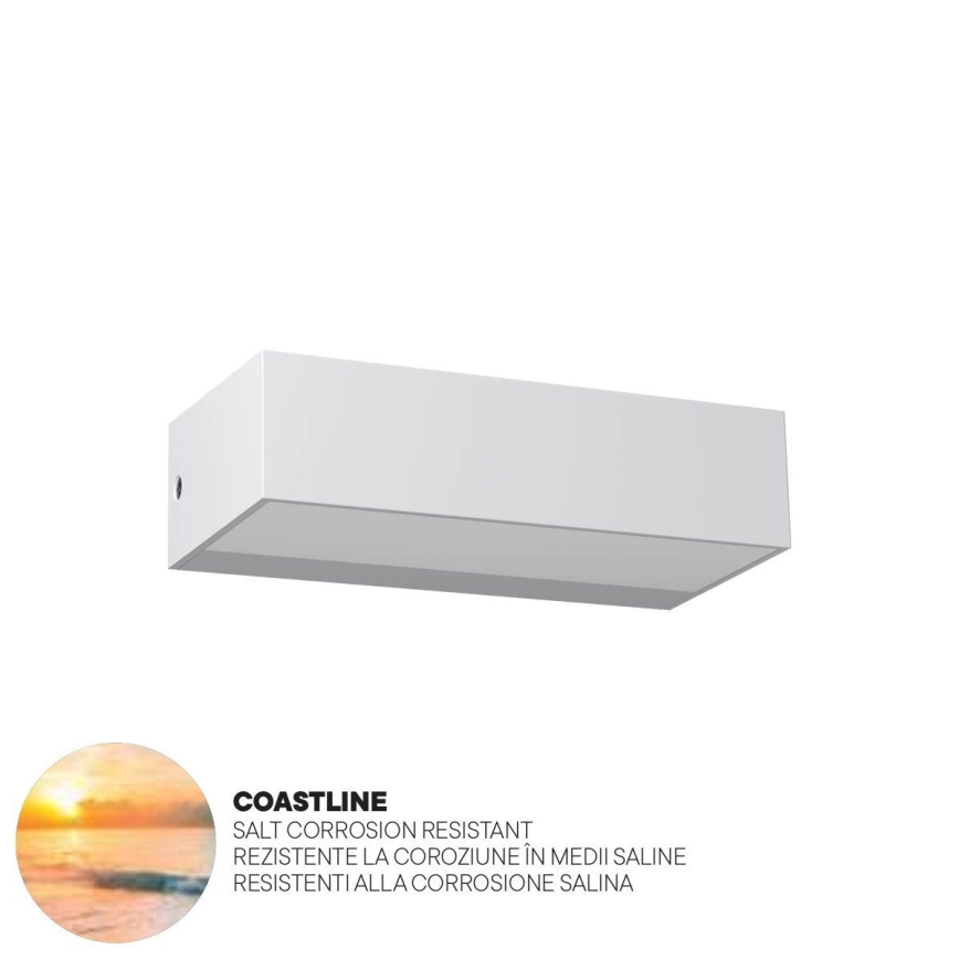 Redo 90372 - LED Ulkoseinävalaisin LAMPRIS LED/9,5W/230V IP65 valkoinen