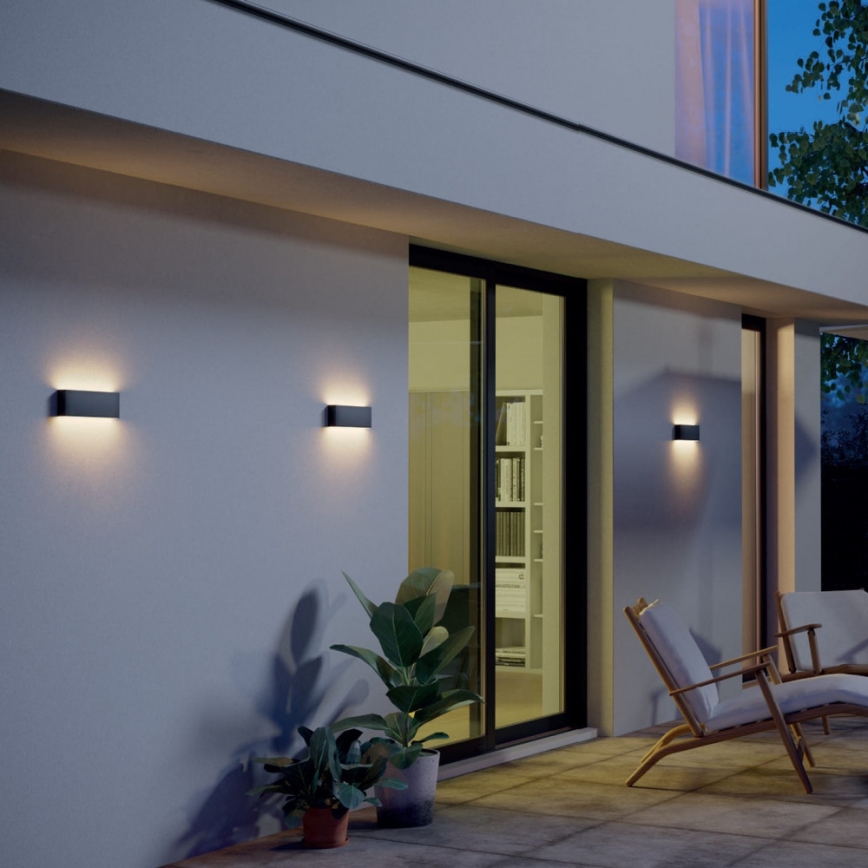 Redo 90388 - LED-ulkoseinävalaisin KAMAL LED/15W/230V 3000K IP54 harmaa