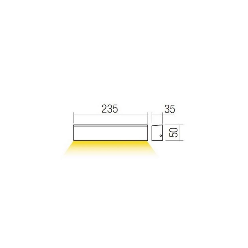 Redo 90393 - LED Ulkoseinävalaisin OMNIA LED/12W/230V 3000K IP54 valkoinen