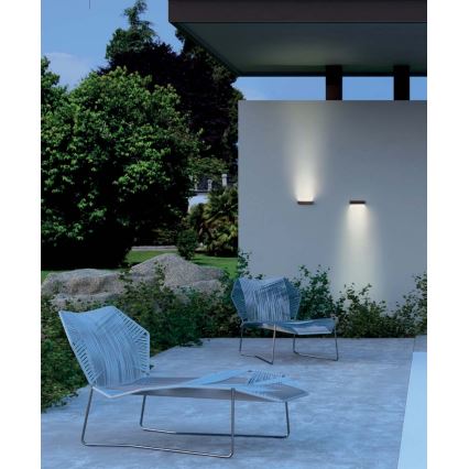 Redo 90395 - LED Ulkoseinävalaisin OMNIA LED/12W/230V 3000K IP54 ruskea