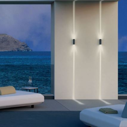 Redo 90421 - LED Ulkoseinävalaisin ACE 2xLED/5,84W/230V 3000K IP54 harmaa