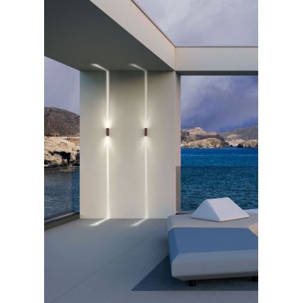 Redo 90424 - LED-ulkoseinävalaisin ACE LED/5,84W/230V 4000K IP54 ruskea