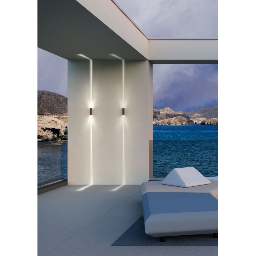 Redo 90424 - LED-ulkoseinävalaisin ACE LED/5,84W/230V 4000K IP54 ruskea