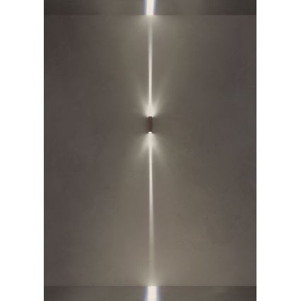 Redo 90424 - LED-ulkoseinävalaisin ACE LED/5,84W/230V 4000K IP54 ruskea