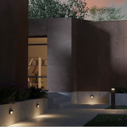 Redo 90426 - LED-ulkoseinävalaisin POLIFEMO LED/8W/230V IP65 antrasiitti