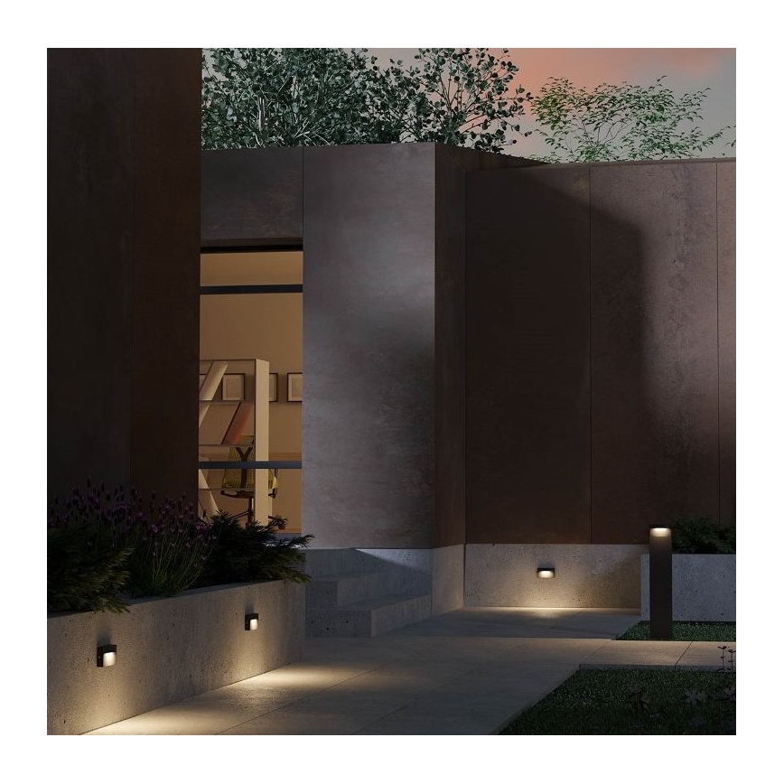 Redo 90426 - LED-ulkoseinävalaisin POLIFEMO LED/8W/230V IP65 antrasiitti