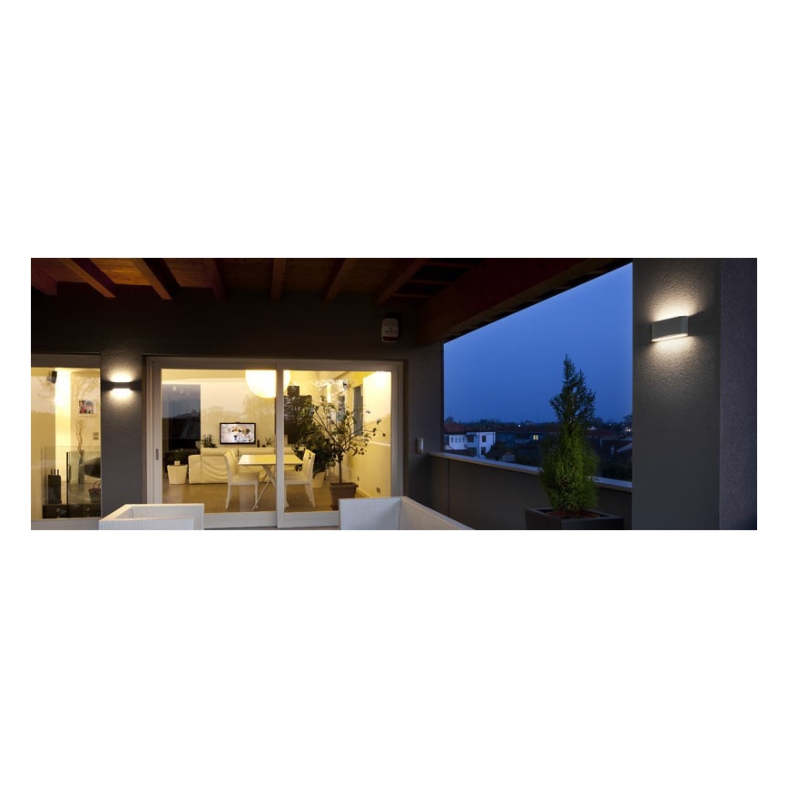 Redo 90452 - LED ulkoseinävalaisin KLIPPE LED/24W/230V 3000K IP54 antrasiitti