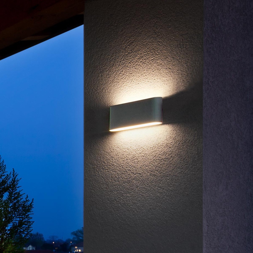 Redo 90452 - LED ulkoseinävalaisin KLIPPE LED/24W/230V 3000K IP54 antrasiitti