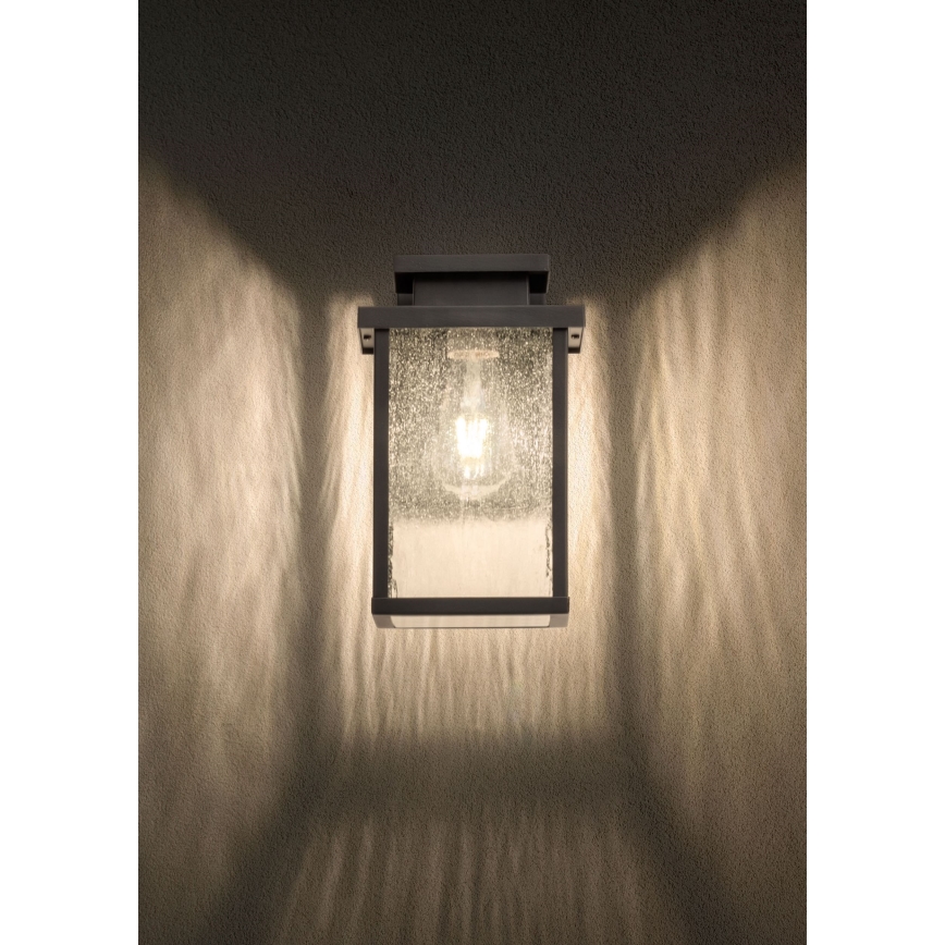 Redo 90462 - Ulkoseinävalaisin YARD 1xE27/42W/230V IP44 antrasiitti