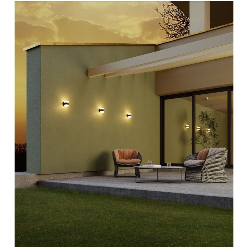 Redo 90492 - LED-ulkoseinävalaisin TOK LED/14,8W/230V IP44 antrasiitti