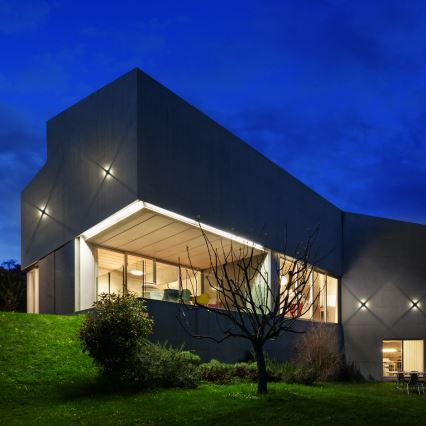 Redo 90500 - LED-ulkoseinävalaisin MILESTONE 4xLED/3W/230V IP54 antrasiitti