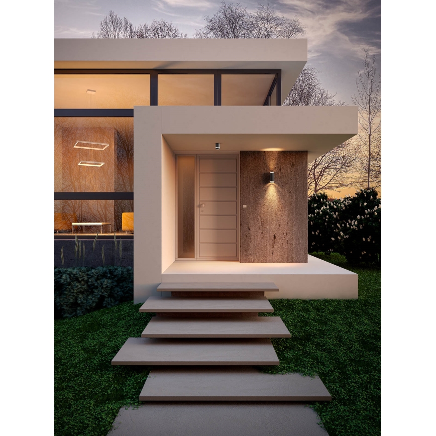 Redo 90519 - Ulkokattovalo CARGO 1xGU10/28W/230V IP54 antrasiitti