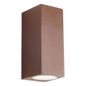 Redo 90531 - LED-ulkoseinävalaisin BRIO LED/10W/230V 3000K IP54 ruskea