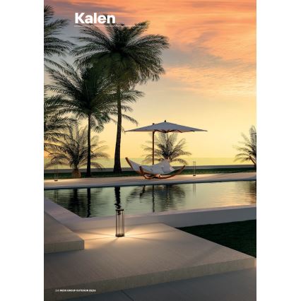Redo 90577 - KALEN LED-ulkovalaisin/8W/230V 3000K 20 cm IP65 antrasiitti
