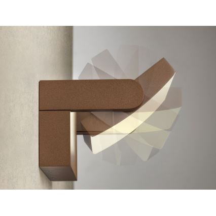 Redo 90585 - FLIP LED-ulkoseinävalaisin 20W/230V 3000K CRI 90 IP54 ruskea