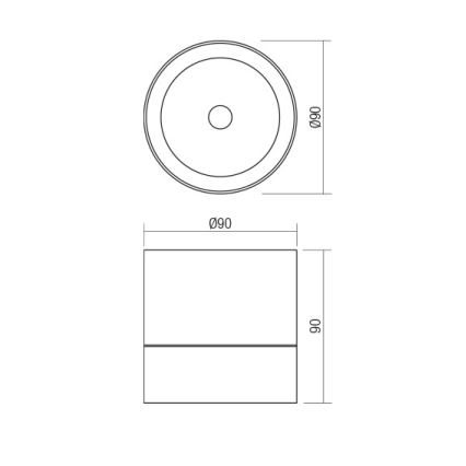 Redo 90626 - SHAFT LED ulkokohdevalaisin 13W/230V 3000K Ø 9 cm IP65, valkoinen