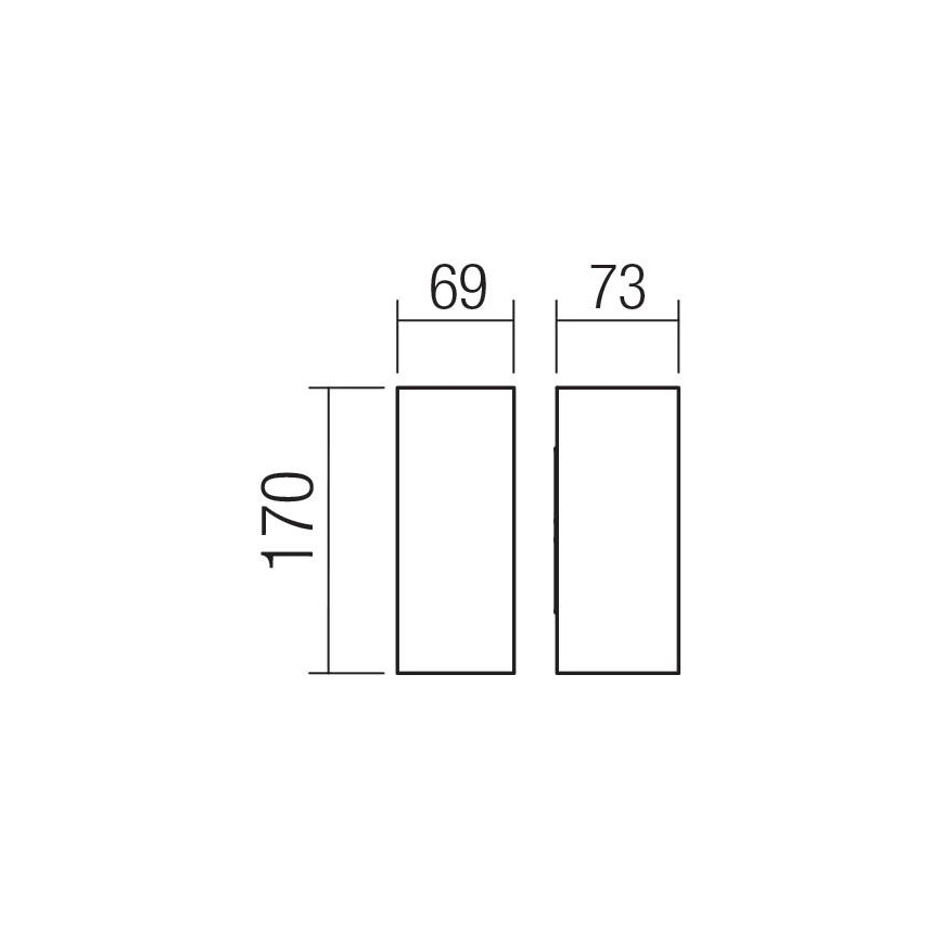 Redo 90637 - LED-ulkoseinävalaisin SONNY 2xLED/5W/230V 2200/3000/4000K IP54 ruskea