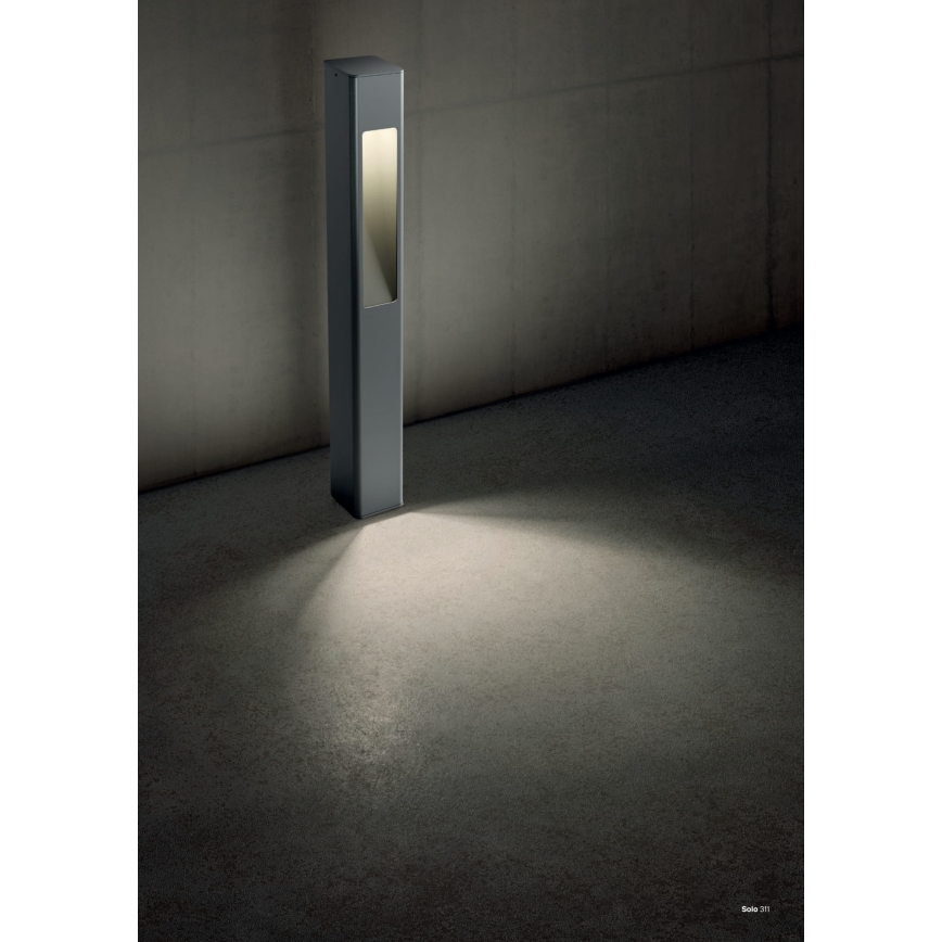 Redo 90672 - Ulkovalaisin SOLO 1xGU10/35W/230V 70 cm IP65 antrasiitti
