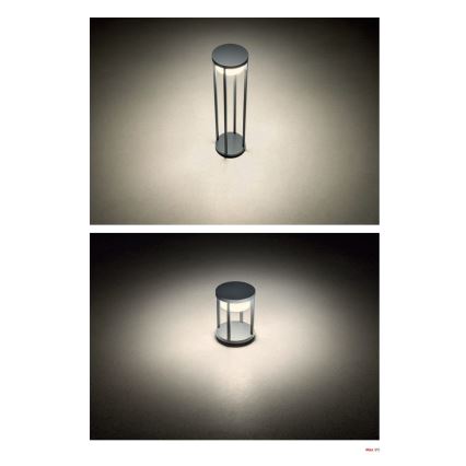 Redo 90677 - LED-ulkovalaisin MAX LED/15W/230V 3000K 80 cm IP65 antrasiitti