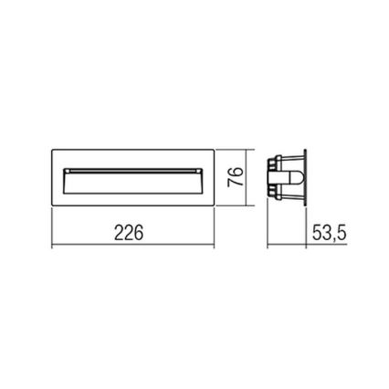 Redo 9092-LED Ulkoinen opastusvalaisin IGOR LED/6W/230V 3000K IP54 antrasiitti