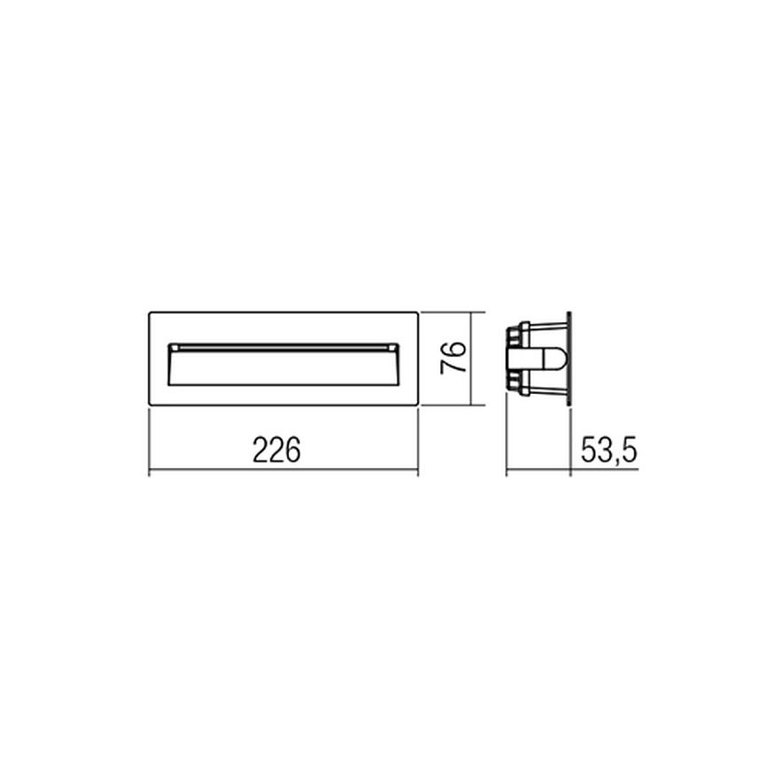 Redo 9092-LED Ulkoinen opastusvalaisin IGOR LED/6W/230V 3000K IP54 antrasiitti