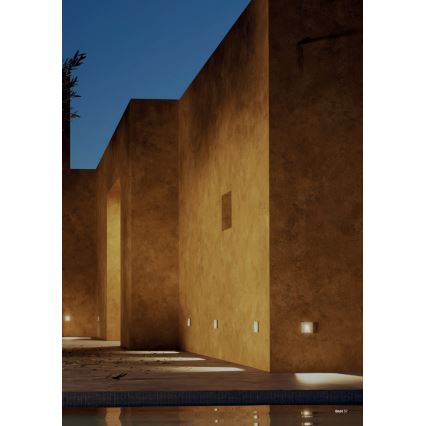 Redo 91195 - LED-ulko-opastevalaisin BAST LED/2,5W/230V 3000K CRI 90 IP65 harmaa