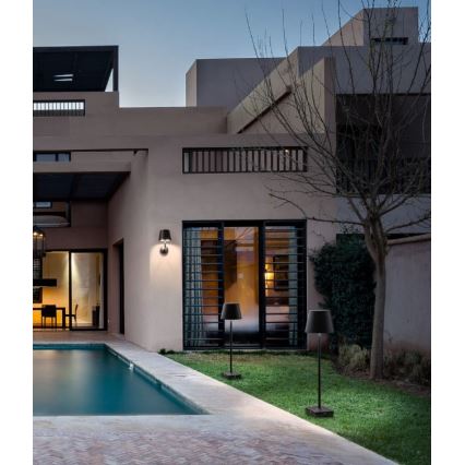 Redo 9125 - LED ulkoseinälamppu GIORGIO LED/7W/230V IP65 musta