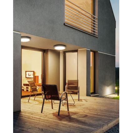 Redo 9180 - LED Ulkokattovalaisin BEZEL LED/25W/230V halkaisija 27 cm IP54 valkoinen