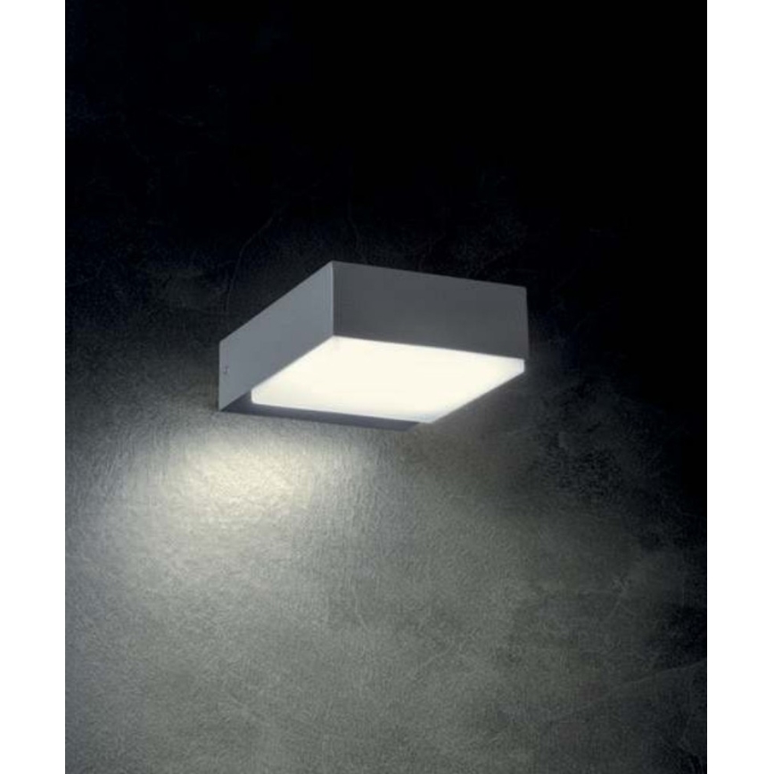 Redo 9560 - LED-ulkokäyttöinen seinävalaisin CUBE LED/7,5W/230V 3000K IP54 antrasiitti