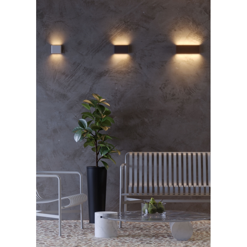 Redo 9623 - LED-ulkoseinävalaisin POCKET 2xLED/6W/230V IP54 antrasiitti