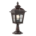 Redo 9652 - Ulkovalaisin YORK 1xE27/70W/230V IP44 ruskea