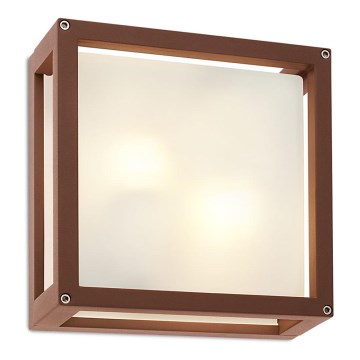 Redo 9893 - Ulkoseinävalaisin BRICK 2xE27/42W/230V IP54