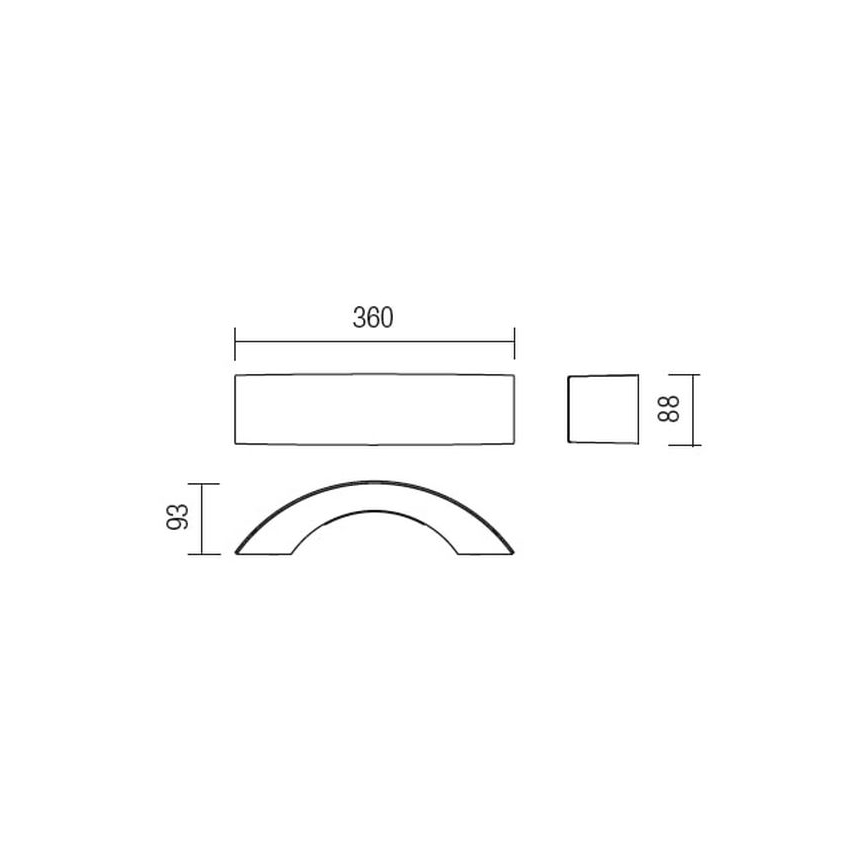 Redo 9903 - LED-ulkoseinävalaisin ECLIPSE 3xLED/3W/230V IP54