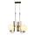 REGGIO-riippuvalaisin 3xE27/40W/230V, kultainen