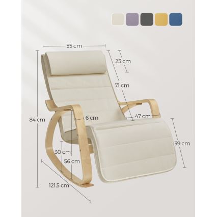 RESTLY-keinutuoli beige