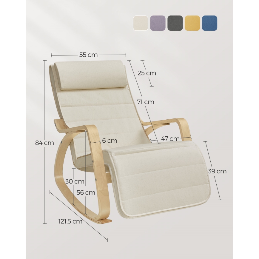 RESTLY-keinutuoli beige