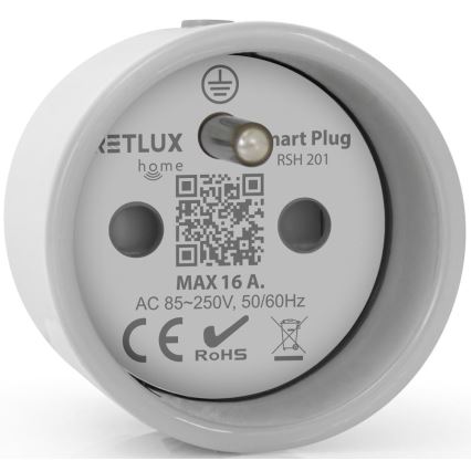 Älykäs pistorasia 3680W/230V/Tyyppi E/16A Wi-Fi Tuya