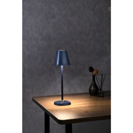 LED himmennettävä ladattava pöytävalaisin LED/3W/1800 mAh tummansininen