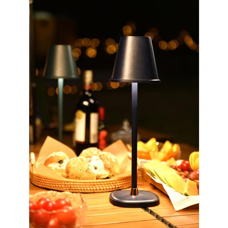 LED himmennettävä ladattava pöytävalaisin LED/3W/1800 mAh tummansininen