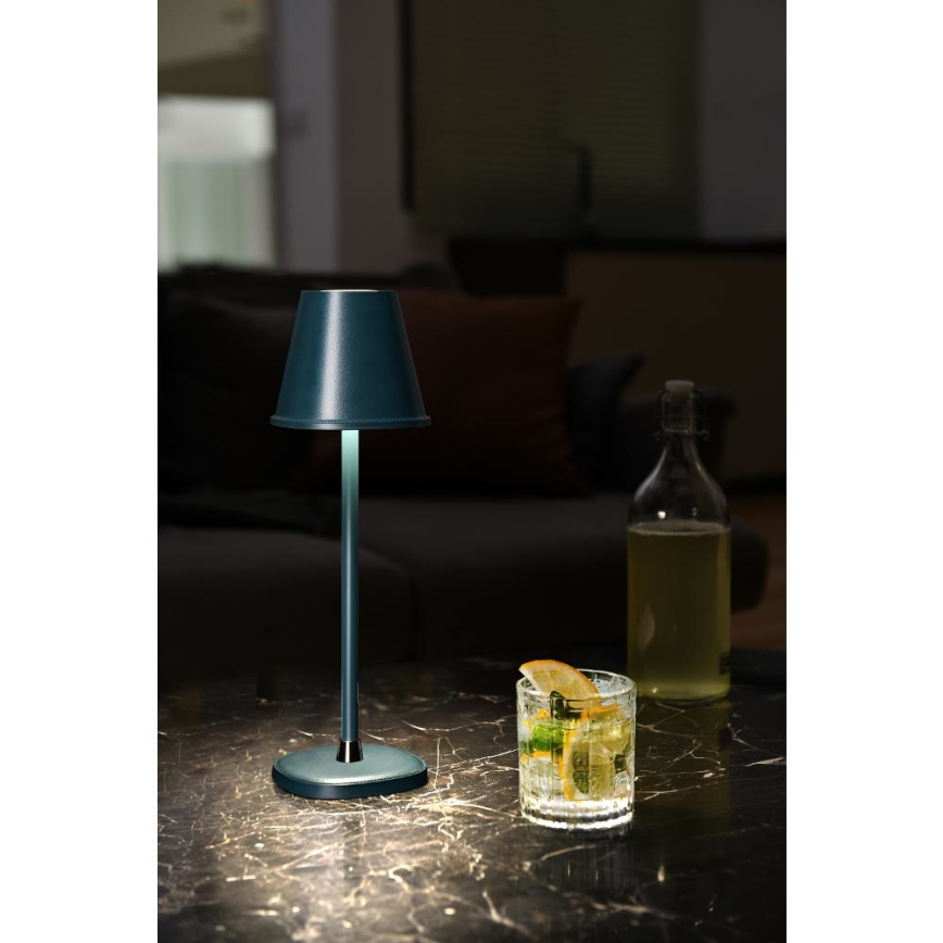 LED himmennettävä ladattava pöytävalaisin LED/3W/1800 mAh tummansininen