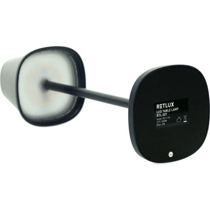 LED himmennettävä ladattava pöytävalaisin LED/3W/1800 mAh tummansininen