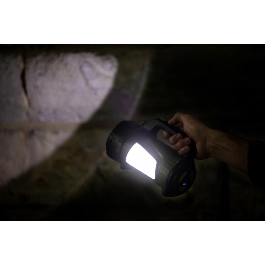 LED himmennettävä ladattava ulkovalaisin varavirtatoiminnolla LED/21W/4400 mAh IP44