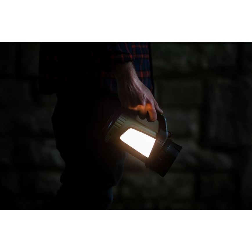 LED himmennettävä ladattava ulkovalaisin varavirtatoiminnolla LED/21W/4400 mAh IP44