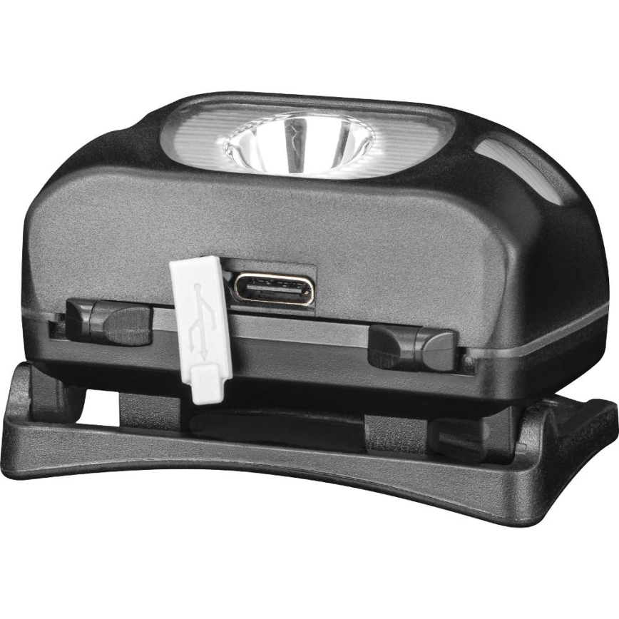 Ladattava LED-otsalamppu LED/3W/1200 mAh IP44 musta