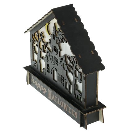 LED Koriste HALLOWEEN LED/2xAA/moniväri karmiva talo