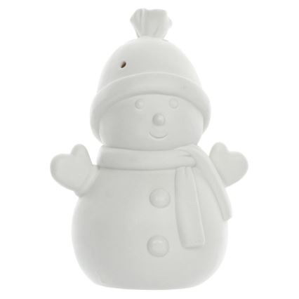 LED Joulu Posliinikoriste LED/3xLR44 lumiukko