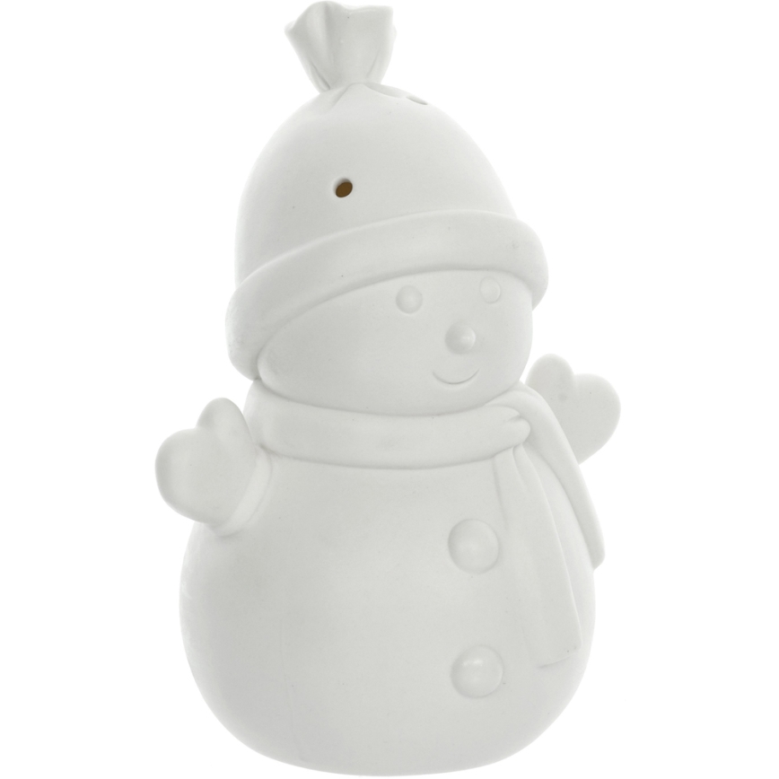 LED Joulu Posliinikoriste LED/3xLR44 lumiukko