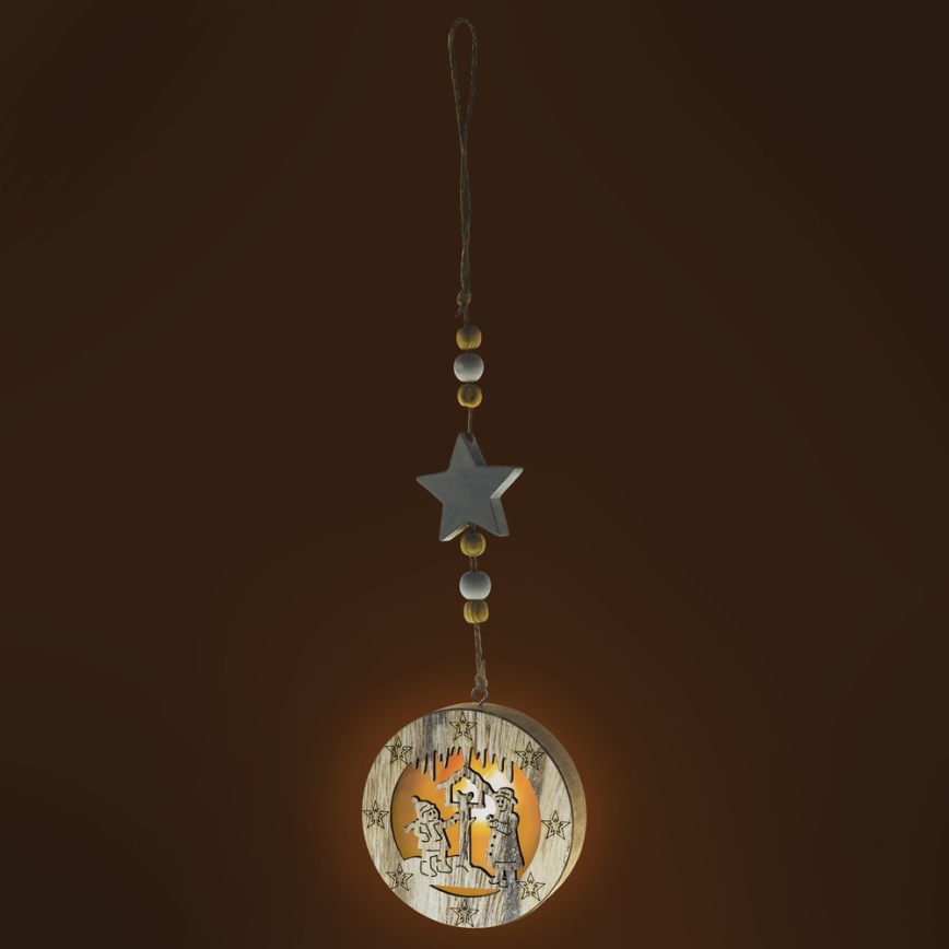 LED-joulukoriste 1xLED/2xCR2032 lämmin valkoinen