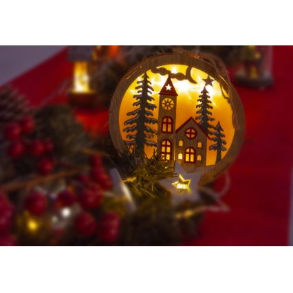 LED-joulukoriste 5xLED/2xAAA lämmin valkoinen